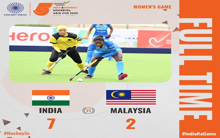 Women’s Asian Hockey 5s World Cup Qualifier: India defeats Malaysia 7-2