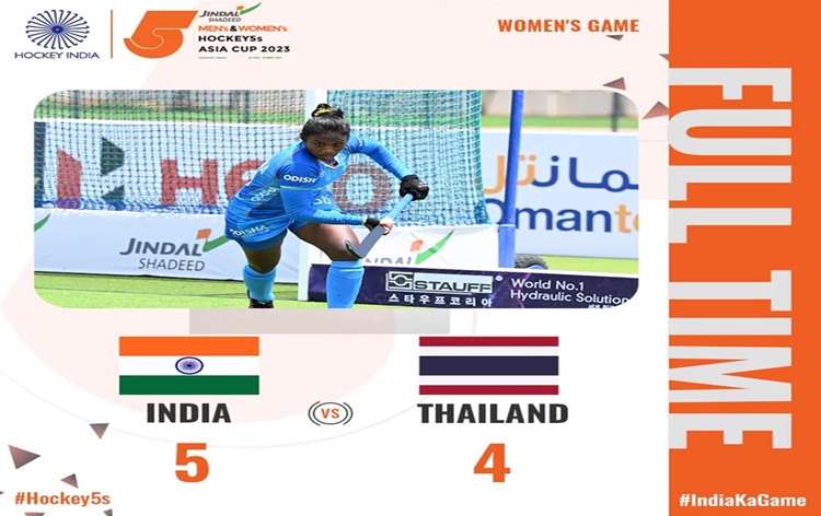 India defeats Thailand in Women’s Asian Hockey 5s World Cup Qualifier in Salalah, Oman