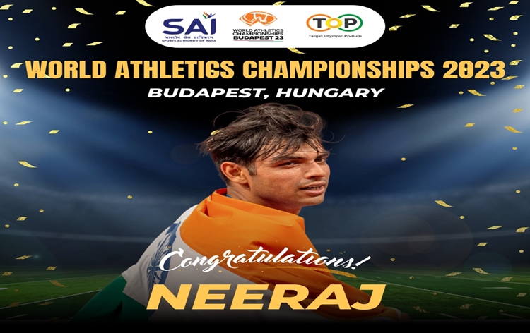Olympic champion Neeraj Chopra becomes first Indian to win Gold medal at World Athletics Championships in Budapest, Hungary