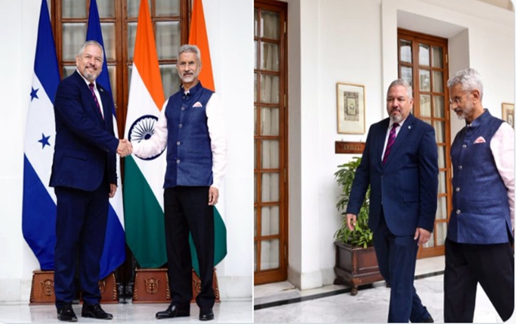 External Affairs Minister S Jaishankar meets his Honduras counterpart Enrique Reina