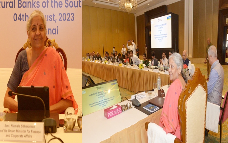 FM Sitharaman holds review meeting of Regional Rural Banks of Southern Region in Chennai