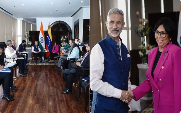 EAM Jaishankar holds meeting with Venezuela's Executive Vice President Delcy Rodriguez in Delhi