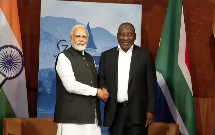 PM Modi holds telephonic conversation with South African President; discusses bilateral cooperation & issues of mutual interest