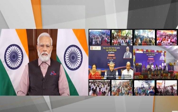 PM Modi lays foundation stone for redevelopment of 508 railway stations under Amrit Bharat Station Scheme across India