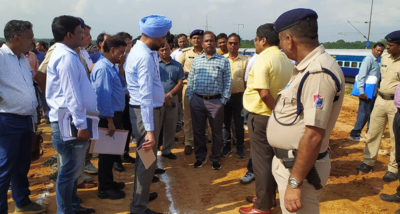 दक्षिण पूर्व रेलवे के जनरल मैनेजर अनिल मिश्रा ने हटिया राउरकेला में चल रहे डबलिंग कार्य का जायजा लिया