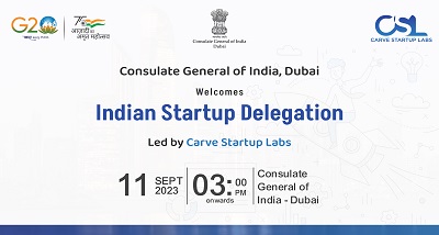 दुबई: भारत के महावाणिज्य दूतावास ने भारत और संयुक्‍त अरब अमीरात उद्यमियों के बीच सहयोग और नवाचार को बढावा देने के लिए 15 भारतीय स्टार्टअप के प्रतिनिधिमंडल का किया स्वागत