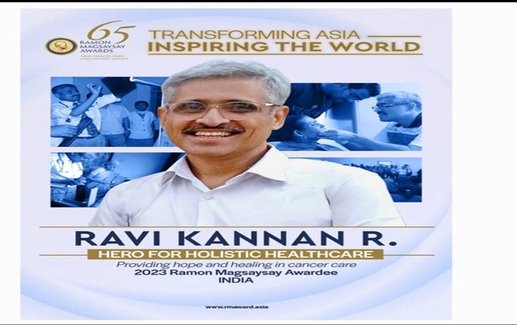 Assam-based surgical oncologist Dr. R Ravi Kannan wins Ramon Magsaysay Award 2023