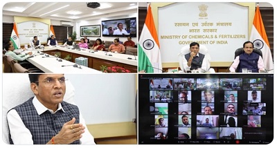 केंद्रीय मंत्री मनसुख मांडविया ने कहा- किसान वैकल्पिक खेती पद्धति अपनाएं और धीरे-धीरे रासायनिक उर्वरकों का इस्‍तेमाल कम करें