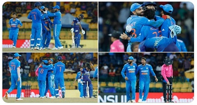 एशिया कप क्रिकेट के सुपर-4 मुकाबले में कोलंबो में भारत ने श्रीलंका को 41 रन से हराकर फाइनल में प्रवेश किया