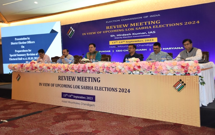 ECI convenes meeting with CEO of Haryana, Punjab, and  UT, Chandigarh to review Lok Sabha polls preparedness