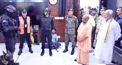 लखनऊ: मुख्यमंत्री योगी आदित्यनाथ ने एन0एस0जी0 तथा उत्तर प्रदेश पुलिस के संयुक्त अभ्यास ‘गाण्डीव-5’ का किया अवलोकन