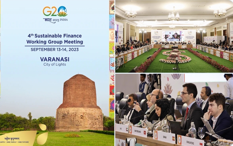 4th G20 Sustainable Finance Working Group Meeting starts in Varanasi to finalize 2023 Report.