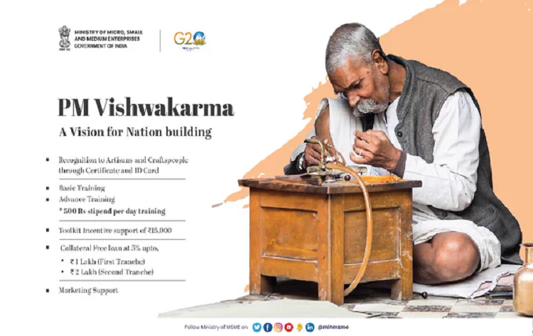 प्रधानमंत्री नरेन्‍द्र मोदी, ग्रामीण और शहरी भारत के कारीगरों और शिल्पकारों की सहायता के लिए कल 'पीएम विश्वकर्मा' योजना का शुभारंभ करेंगे