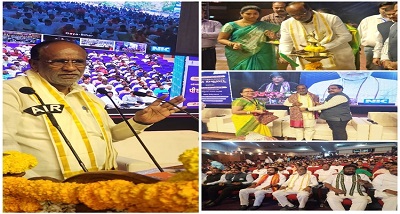 हैदराबाद के शिल्परामम में पीएम विश्वकर्मा कार्यक्रम का शुभारंभ राज्यसभा सांसद डॉ. के. लक्ष्मण ने किया