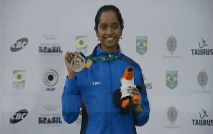 Indian shooter Elavenil Valarivan wins Gold medal in women’s 10 metre air rifle event at ISSF World Cup