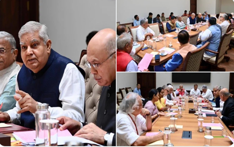 RS Chairman Jagdeep Dhankhar chairs meeting of Business Advisory Committee in Parliament House