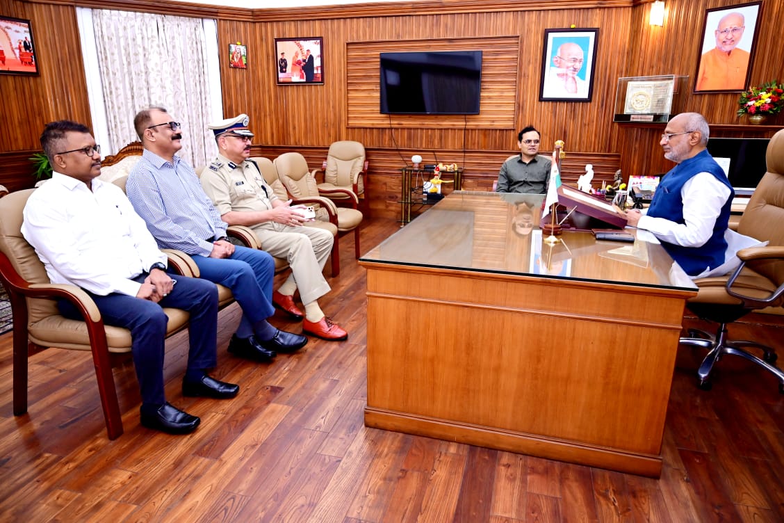 राज्य के पुलिस महानिदेशक ने राज्यपाल सीपी राधाकृष्णन को पुलिस ड्यूटी मीट में शामिल होने के लिए आमंत्रित किया