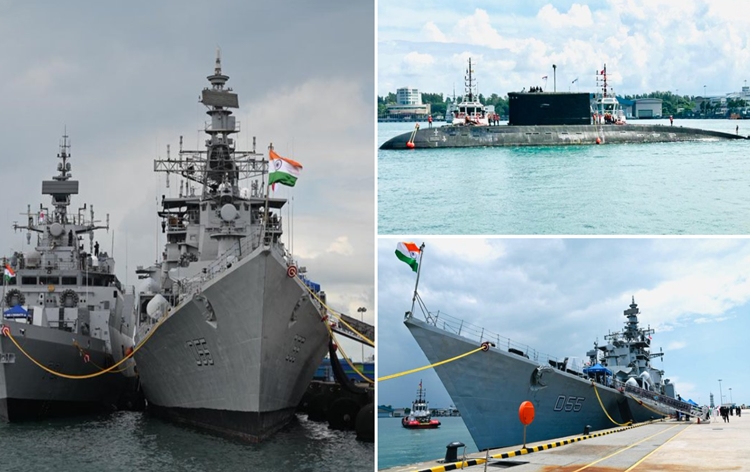 Singapore – India annual Naval Maritime Bilateral Exercise between Indian Navy & Republic of Singapore Navy starts