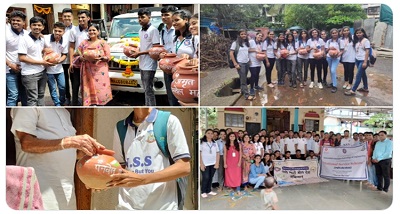 नवी मुंबई के कामोठे में मेरी माटी मेरा देश अभियान के अंतर्गत अमृत कलश यात्रा का हुआ आयोजन