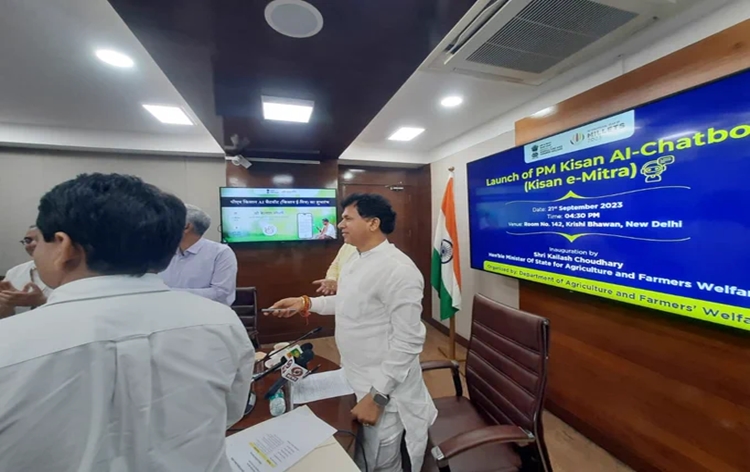 Union Minister Kailash Choudhary launches PM KISAN AI-Chatbot (Kisan e-Mitra) in New Delhi