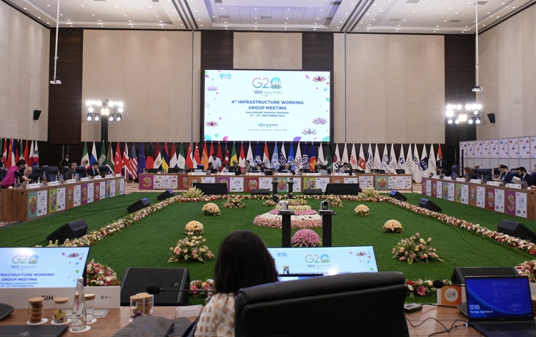 जी-20 बुनियादी ढांचा कार्य समूह की चौथी बैठक मध्यप्रदेश के खजुराहो में शुरू