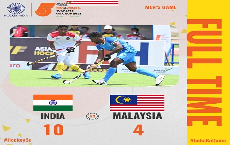 Hockey 5s Asia Cup: India thrash Malaysia 10-4 in semifinals