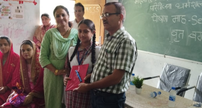 धर्मशाला: पोषाहार को लेकर महिलाओं को किया जागरूक, आईसीडीएस विभाग ने दो महिलाओं की गोद भराई परंपरा निभाई