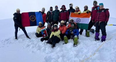 उत्तरकाशी स्थित पर्वत माउंट थेलू को एनसीसी के 5 कैडेट्स ने फतह किया