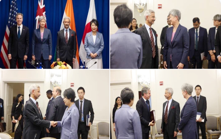 EAM Jaishankar holds discussions with his counterparts from QUAD countries in New York