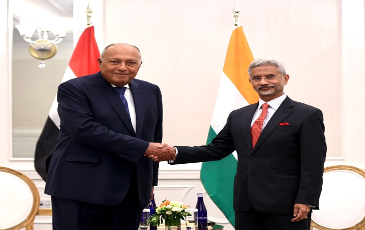 EAM S Jaishankar meets his Egyptian counterpart Sameh Shoukry in New York on sidelines of UN General Assembly