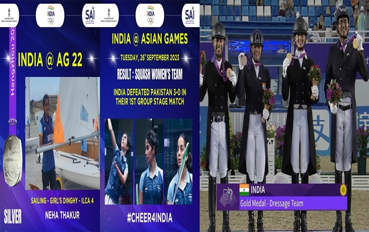 Hangzhou Asian Games: India clinches historic gold in Equestrian dressage team event; Overall medal tally rises to 14