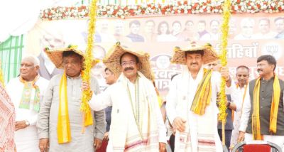 भाजपा द्वारा जशपुर से शुरू हुई दूसरी परिवर्तन यात्रा तखतपुर पहुंची