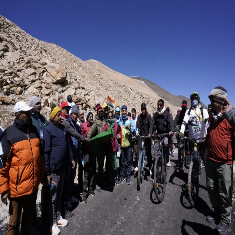 चमोली में द्वितीय हिमालय हाई एल्टीट्यूड एमटीबी माउंटेन टेरेन बाइक्स रैली का सफल आयोजन