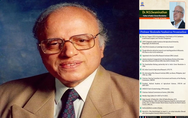 Father of Green Revolution in India, MS Swaminathan passes away in Chennai; Prez, PM express condolence
