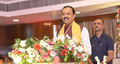 मेरठ : उपमुख्यमंत्री केशव प्रसाद मौर्य ने पश्चिमी यूपी के नगर निगम पार्षदों के प्रशिक्षण कार्यक्रम के समापन समारोह को संबोधित किया