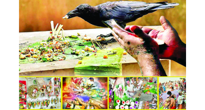 श्राद्ध पक्ष के दूसरे दिन विभिन्न स्थानों पर लोगों ने अपने पितरों का स्मरण कर जलदान कर तर्पण किया