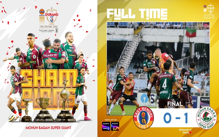 In Football, Mohun Bagan beat East Bengal 1-0 to lift Durand Cup 2023 in Kolkata