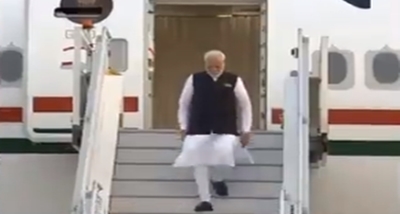 PM Modi arrives in New Delhi after concluding his visit to Indonesia's Jakarta