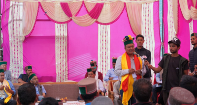 किन्नौर: राजस्व मंत्री जगत सिंह नेगी ने टापरी स्थित मंडी का किया दौरा