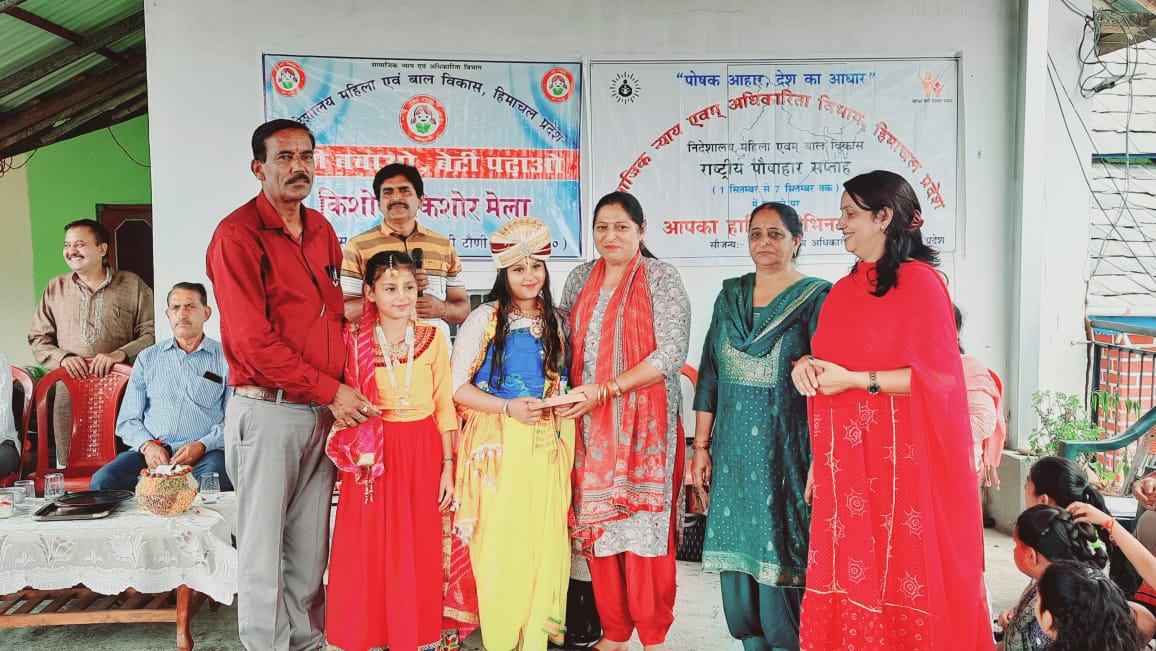 महिला एवं बाल विकास विभाग ने किशोरी मेला एवं पोषण जागरुकता कार्यक्रम किया आयोजित