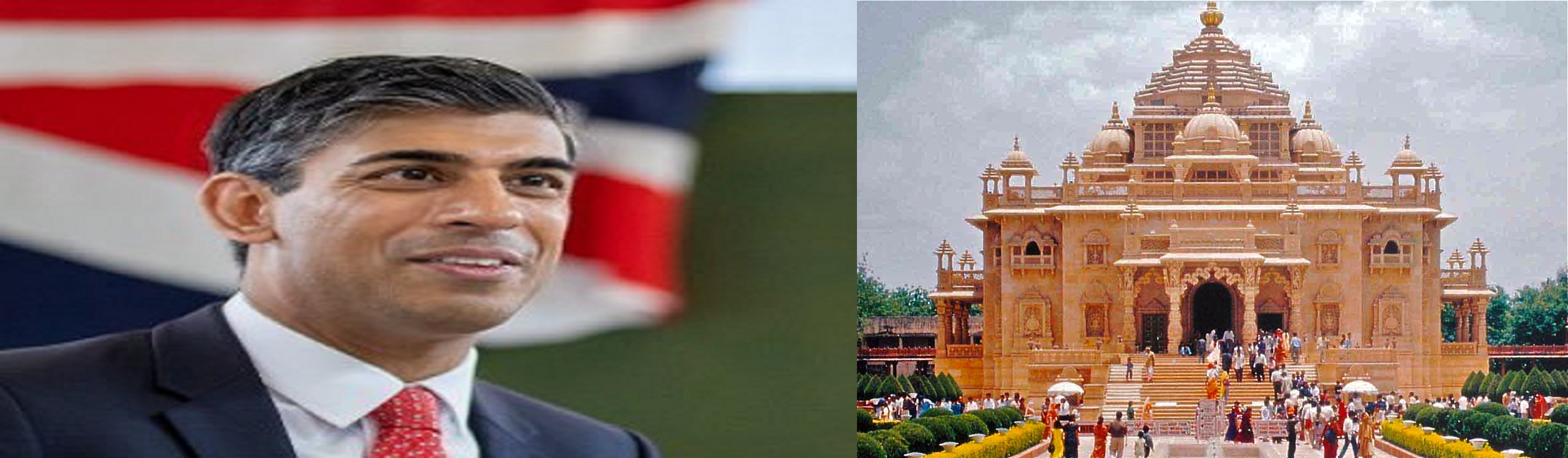 ब्रिटेन के प्रधानमंत्री ऋषि सुनक कल पूर्वी दिल्ली के अक्षरधाम मंदिर में दर्शन के लिए जायेंगे